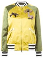 Valentino - Tropical Dream Embroidered Bomber Jacket - Women - Silk - 42, Women's, Green, Silk