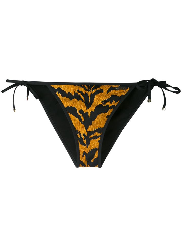 Dsquared2 - Tiger Print Bikini Bottoms - Women - Polyamide/spandex/elastane - 44, Black, Polyamide/spandex/elastane