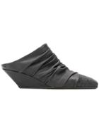 Rick Owens Ruche-styled Mules - Black