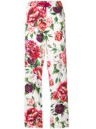 Dolce & Gabbana Peony Print Track Pants - White