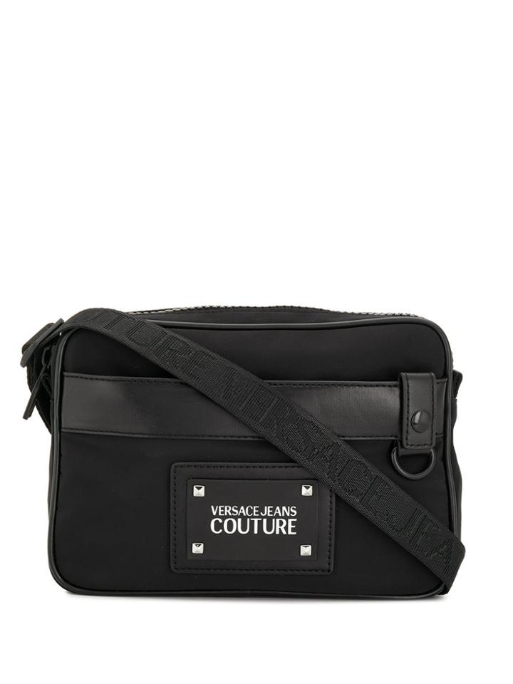 Versace Jeans Couture Leather Look Shoulder Bag - Black