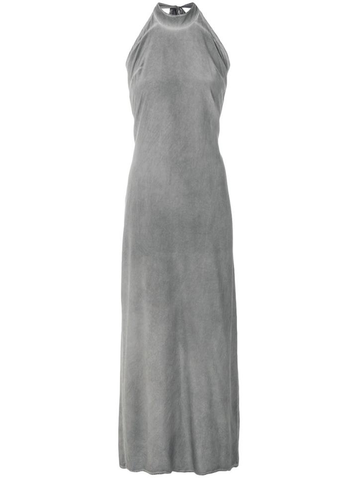 Lost & Found Ria Dunn Washed Long Halterneck Dress - Grey