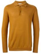 Boglioli Longsleeved Polo Shirt, Men's, Size: 52, Brown, Silk/cotton