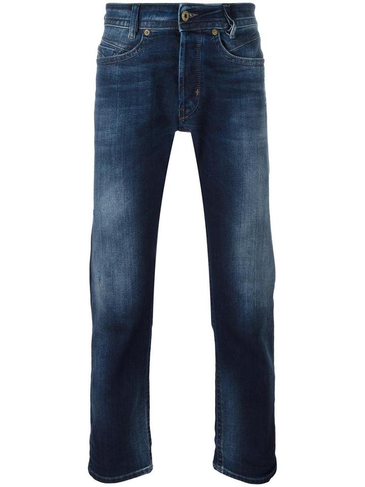 Diesel Gradient Detail Slim-fit Jeans, Men's, Size: 31/30, Blue, Cotton/polyester/spandex/elastane