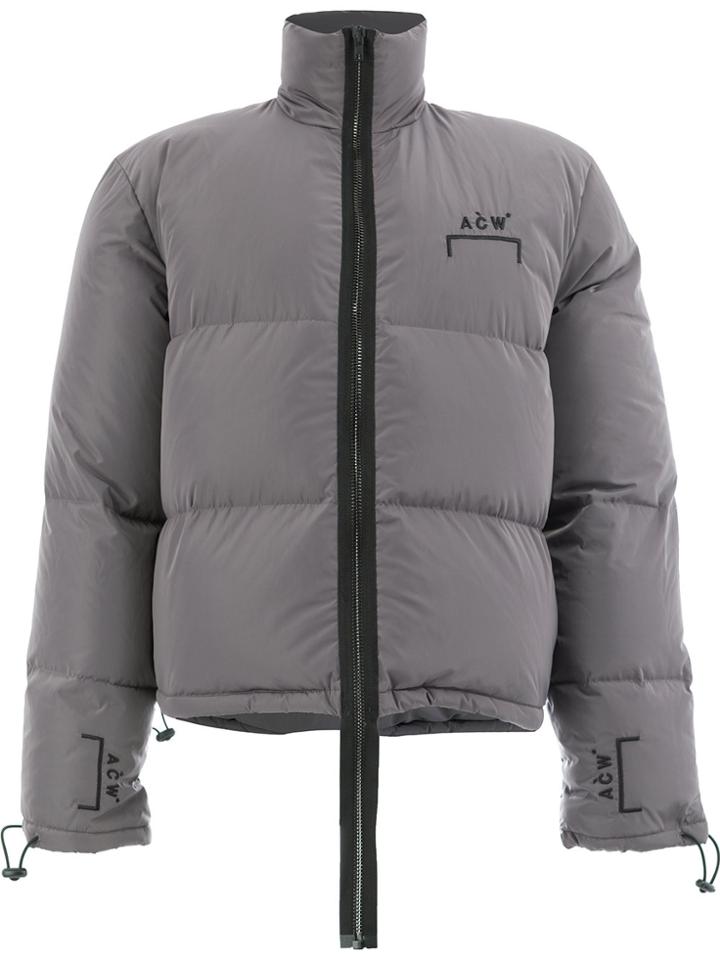 A-cold-wall* Long Zip Padded Jacket - Grey