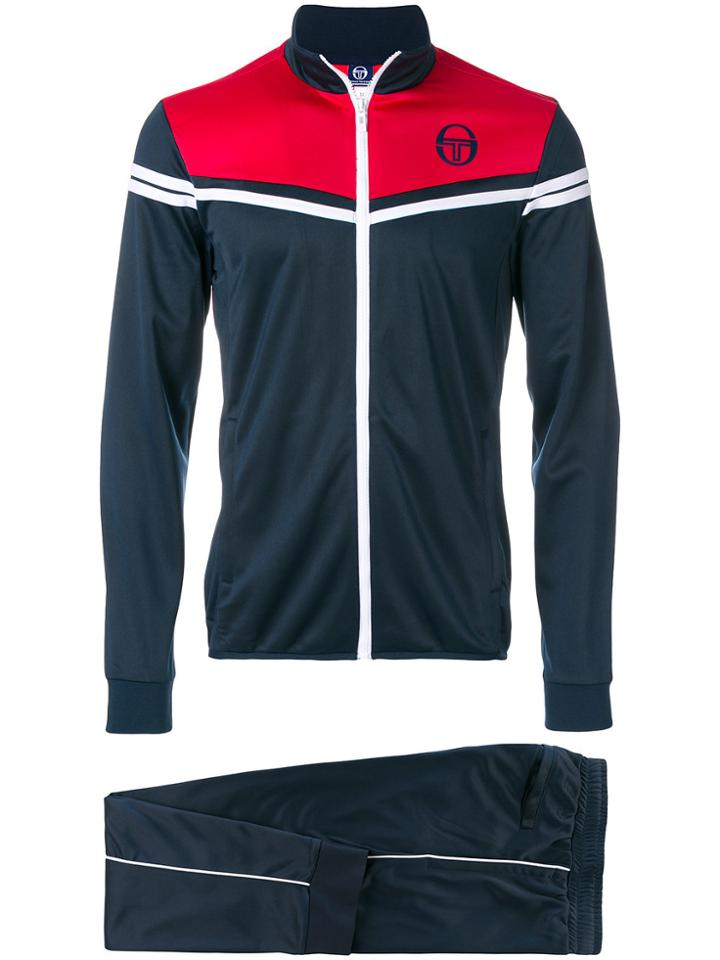 Sergio Tacchini Contrast Panel Tracksuit - Blue