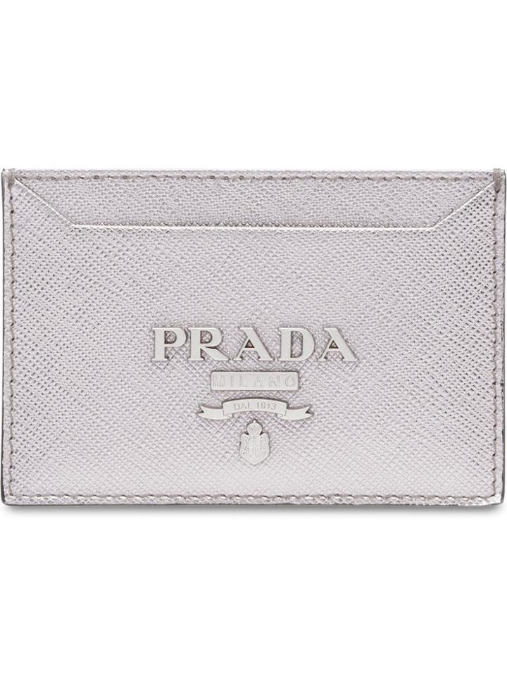 Prada Credit Card Holder - Metallic