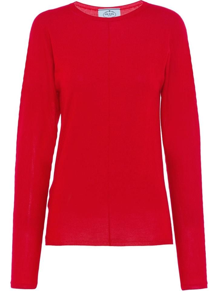 Prada Lightweight Jumper - Red