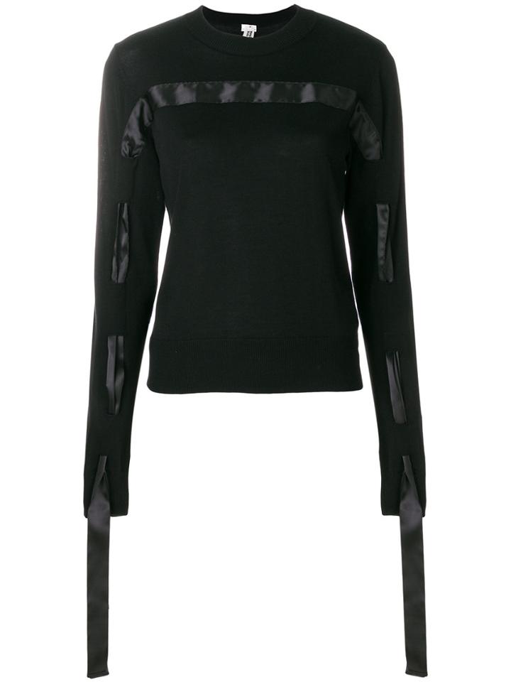 Comme Des Garçons Noir Kei Ninomiya Strap Detail Jumper - Black