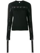 Comme Des Garçons Noir Kei Ninomiya Strap Detail Jumper - Black