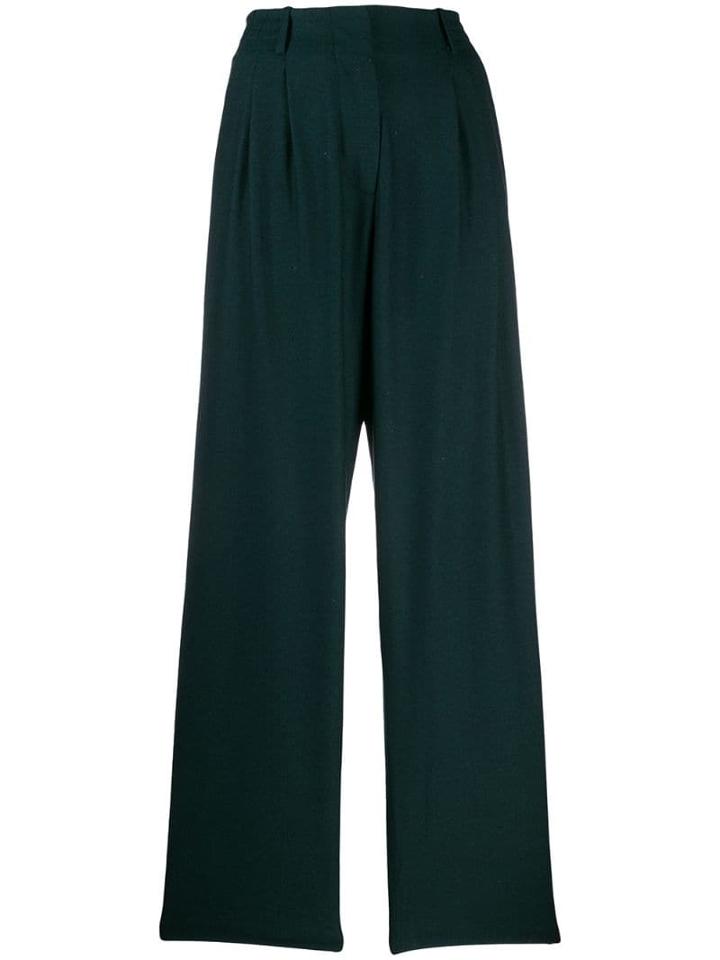 Indress Wide Leg Pants - Green
