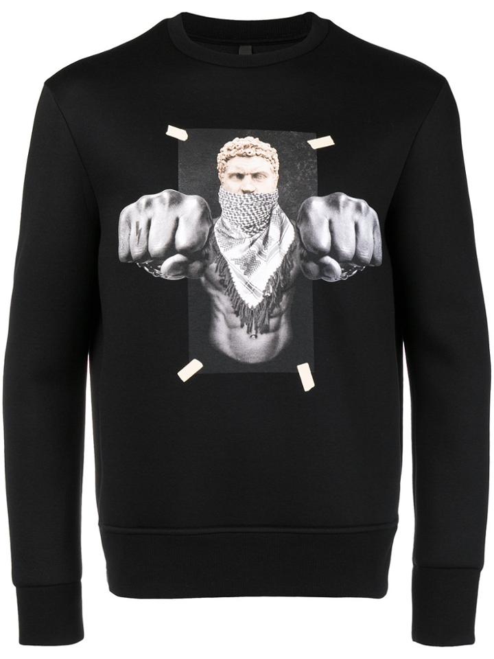 Neil Barrett Boxing Brutus Sweatshirt - Black