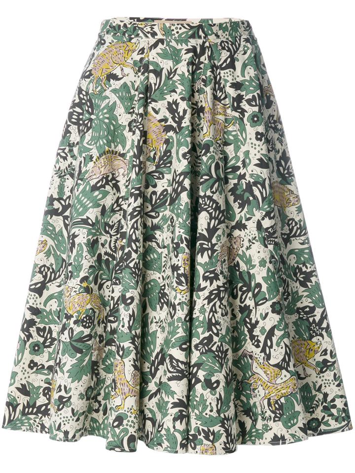 Burberry Beasts Print Skirt - Multicolour