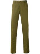 Pt01 - Straight Leg Trousers - Men - Cotton/linen/flax - 52, Green, Cotton/linen/flax