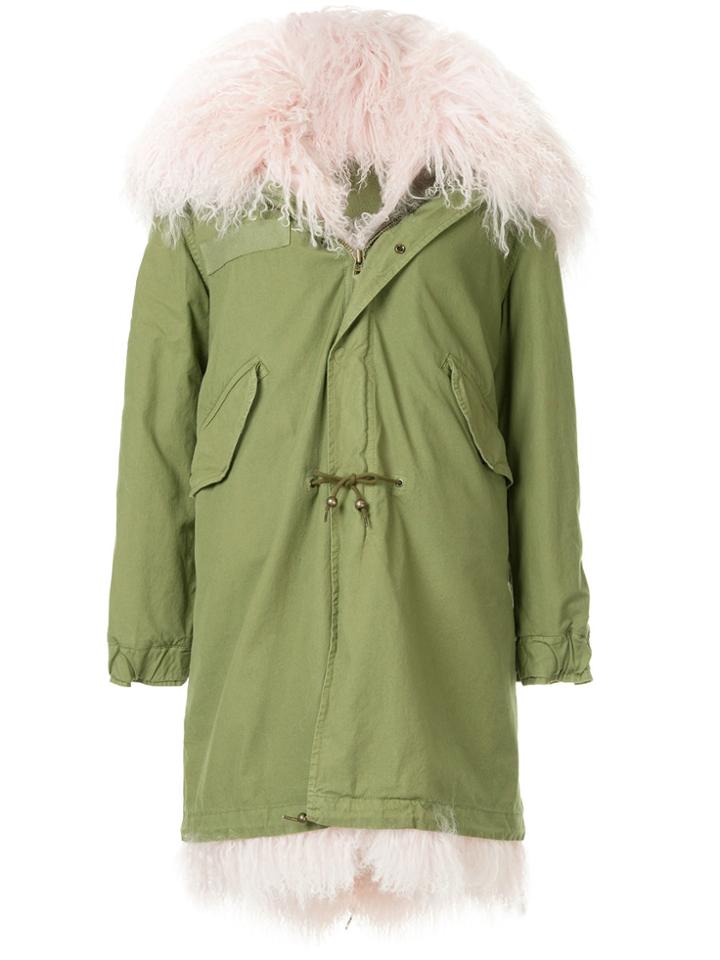 Mr & Mrs Italy Fox Fur Parka Coat - Green