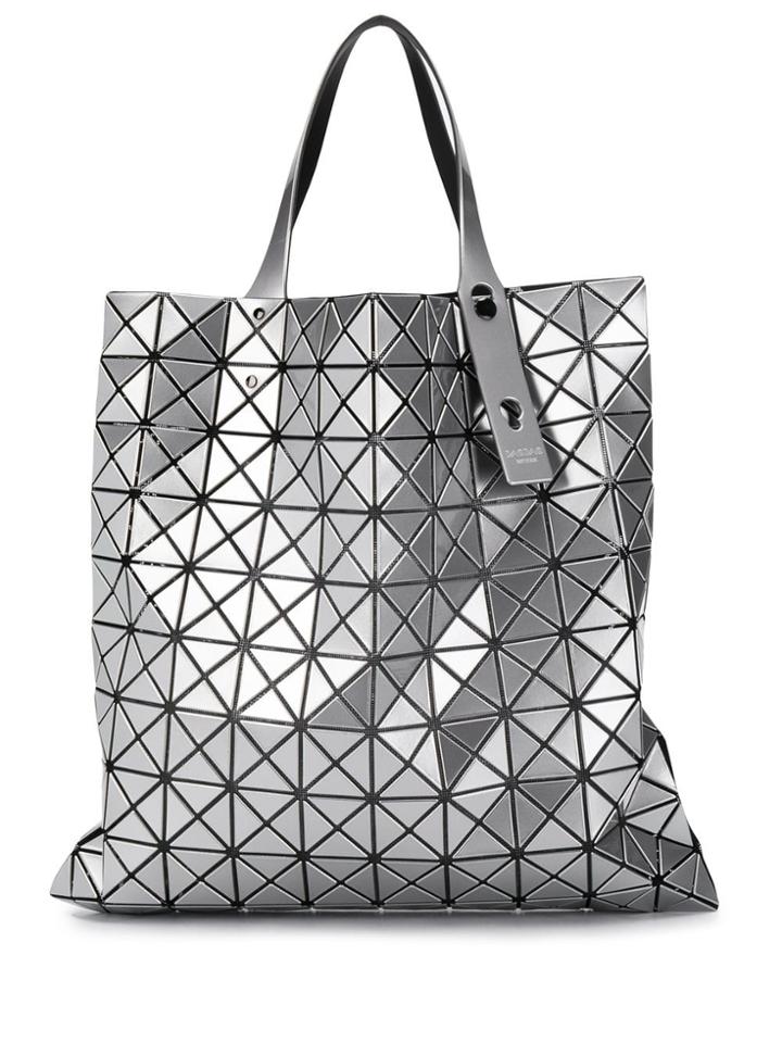Bao Bao Issey Miyake Geometric Panel Tote - Silver