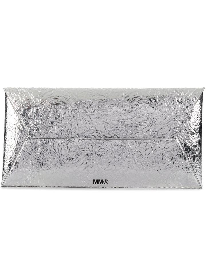 Mm6 Maison Margiela Large Envelope Clutch - T9002 Metallic