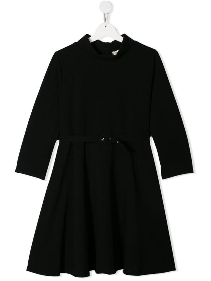 Twin-set Teen Belted A-line Dress - Black