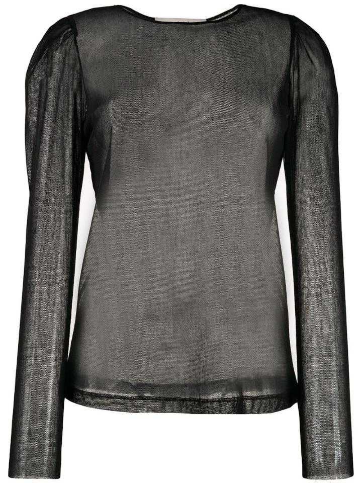 Tela Sheer Top - Black