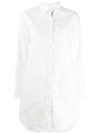 Thom Browne Rwb Detail Oversized Shirt - White