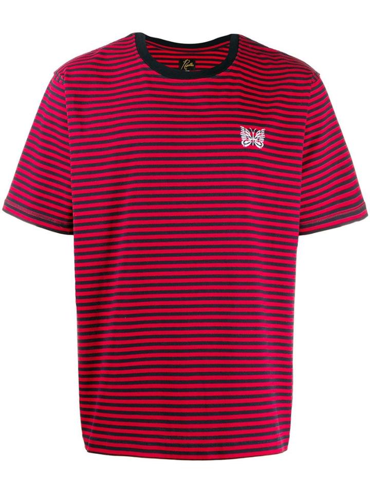 Needles Striped Papillon T-shirt - Black