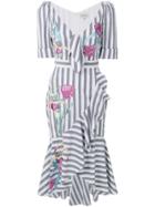 Temperley London Bella Ruffle Dress - Grey