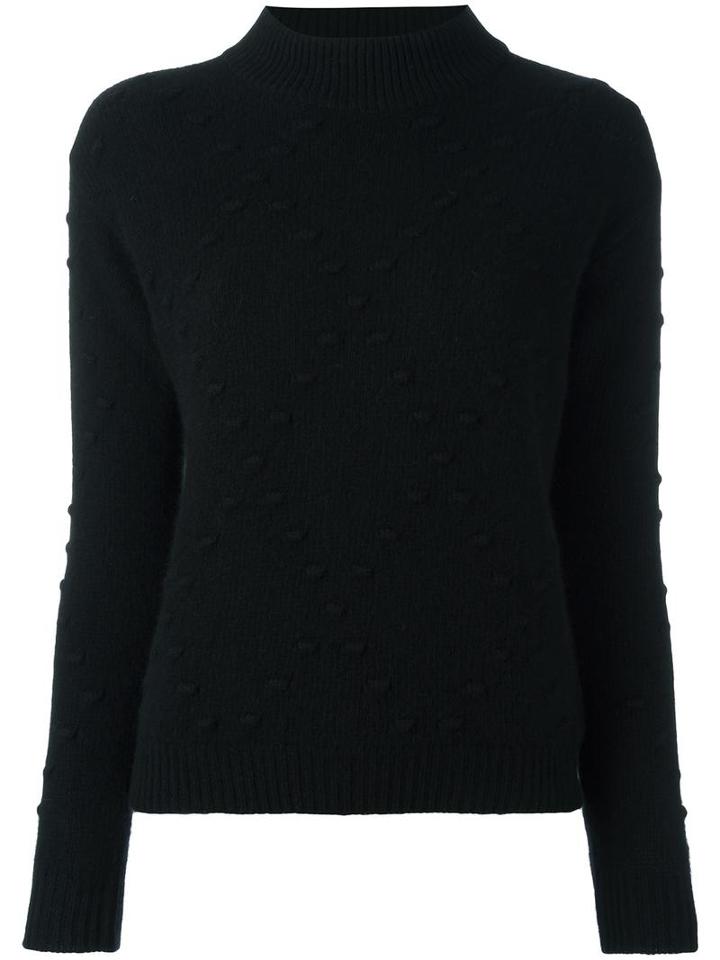 Zanone High Neck Jumper, Women's, Size: 42, Black, Virgin Wool/angora