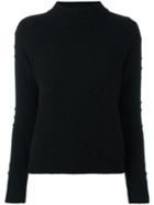 Zanone High Neck Jumper, Women's, Size: 42, Black, Virgin Wool/angora
