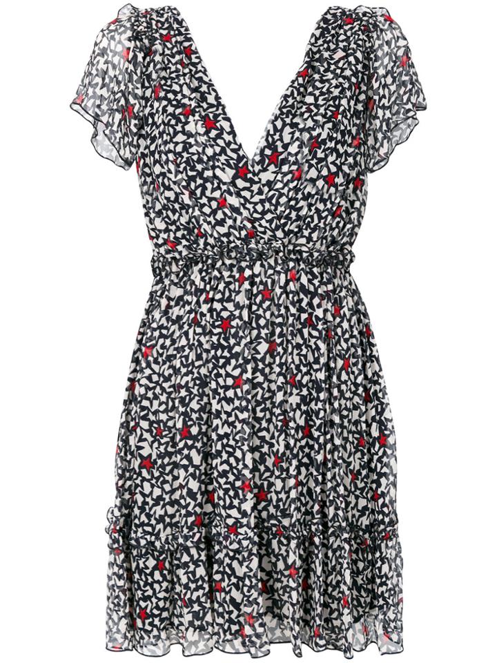 Msgm Star Patterned Dress - Multicolour