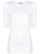 Jil Sander Silhouette Fitted T-shirt - White