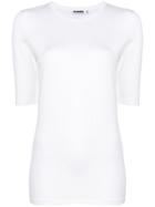 Jil Sander Silhouette Fitted T-shirt - White