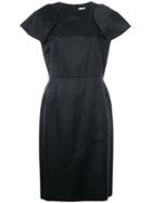 Comme Des Garçons Vintage Padded Shoulder Shift Dress - Black