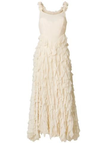 Great Unknown Vintage Great Unknown Chiffon Layered Gown - Nude &