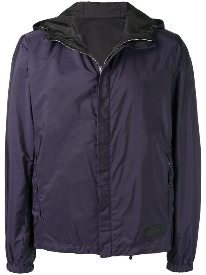 Prada Zipped-up Bomber Jacket - Black