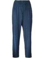 Equipment Cropped Chambray Trousers