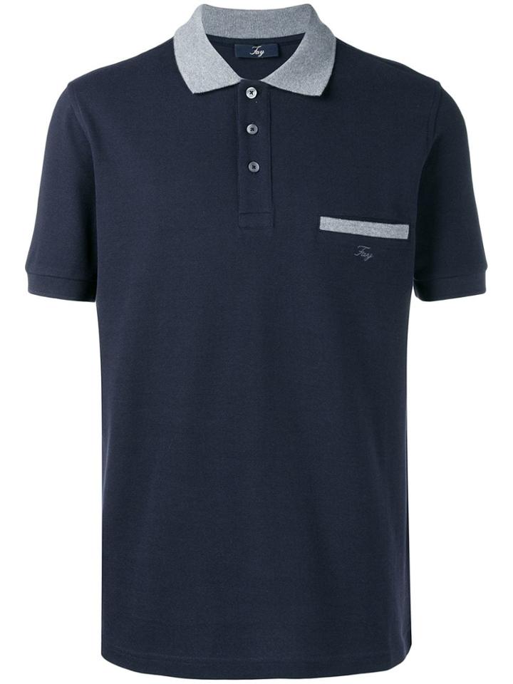 Fay Chest Pocket Polo Shirt - Blue