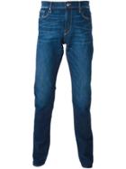 Frame Denim Distressed Straight Fit Jeans - Blue