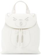 Hysteric Glamour Studded Bear Backpack - White