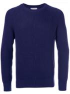 Ami Alexandre Mattiussi Round Neck Jumper - Blue