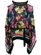 Roberto Cavalli Floral Print Kaftan, Women's, Size: 48, Black, Viscose/silk