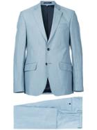 Doppiaa Two-piece Corduroy Suit - Blue