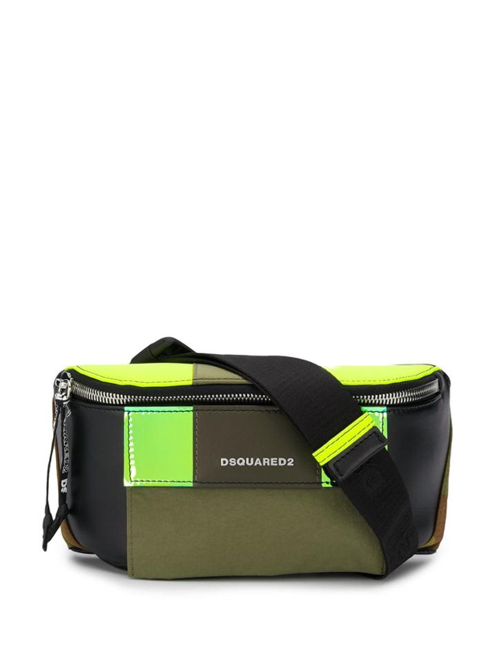 Dsquared2 Panelled Belt Bag - Black