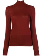 Jacquemus Cut-out Detailed Knitted Top - Red