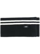 No21 - Striped Knit Belt - Women - Polyamide/spandex/elastane/wool - M, Black, Polyamide/spandex/elastane/wool