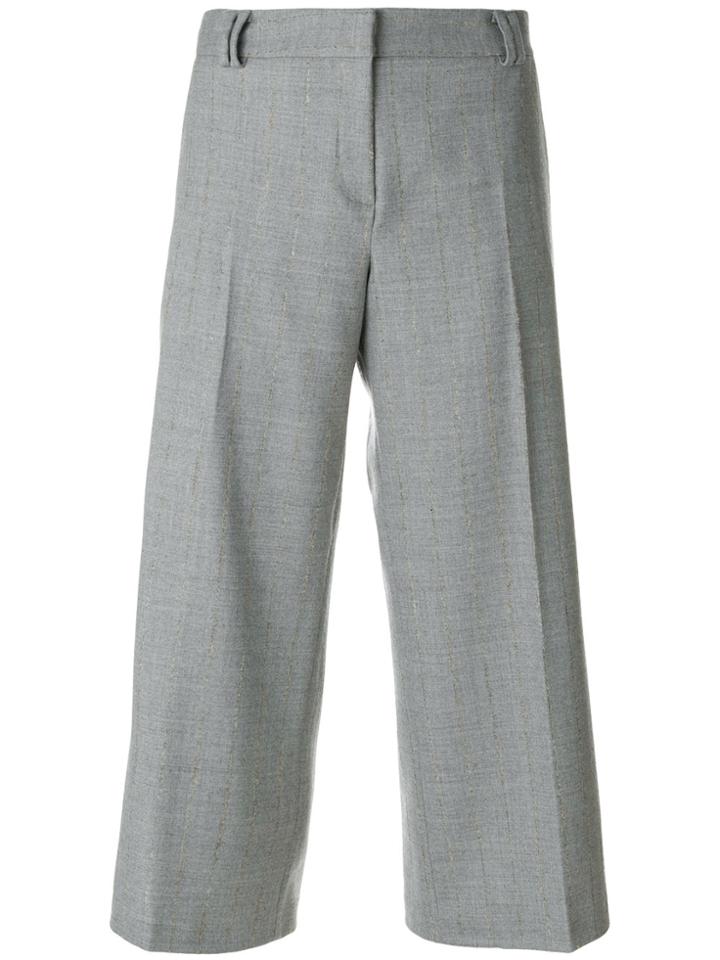 Barba Cropped Tailored Trousers - Grey
