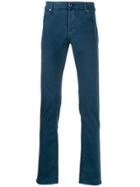 Jacob Cohen Straight Leg Comfort Trousers - Blue
