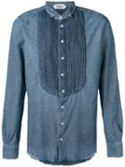 Cycle - Denim Shirt - Men - Cotton - Xxl, Blue, Cotton
