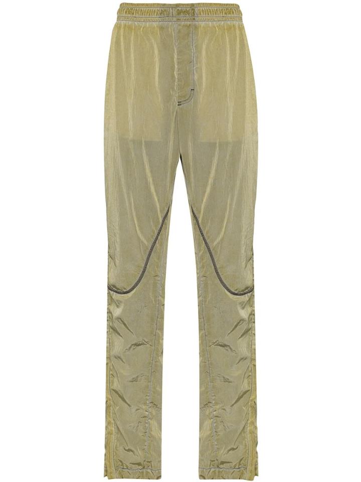 1017 Alyx 9sm Quantum Tech Zip Detail Trousers - Green