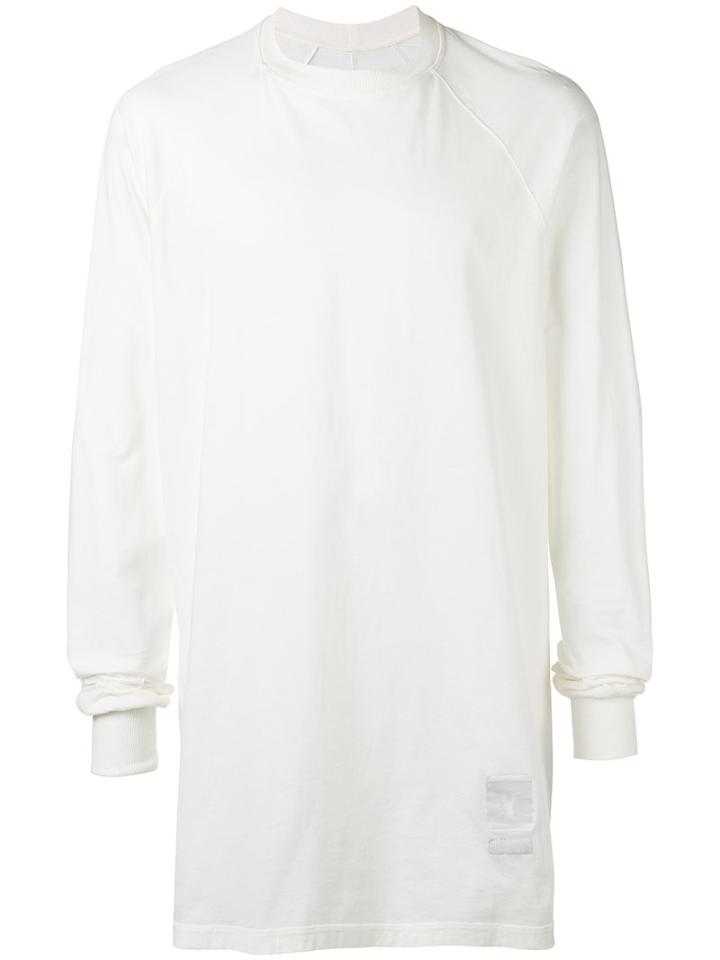 Rick Owens Drkshdw - Elongated Sweatshirt - Men - Cotton - Xl, Nude/neutrals, Cotton