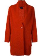 Aspesi Single Button Cardigan, Women's, Size: 42, Red, Polyamide/wool
